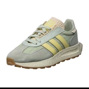 adidas Retropy E5W Women's Trainers In Linen Greelmost Yellow Ecru Tint 5.5